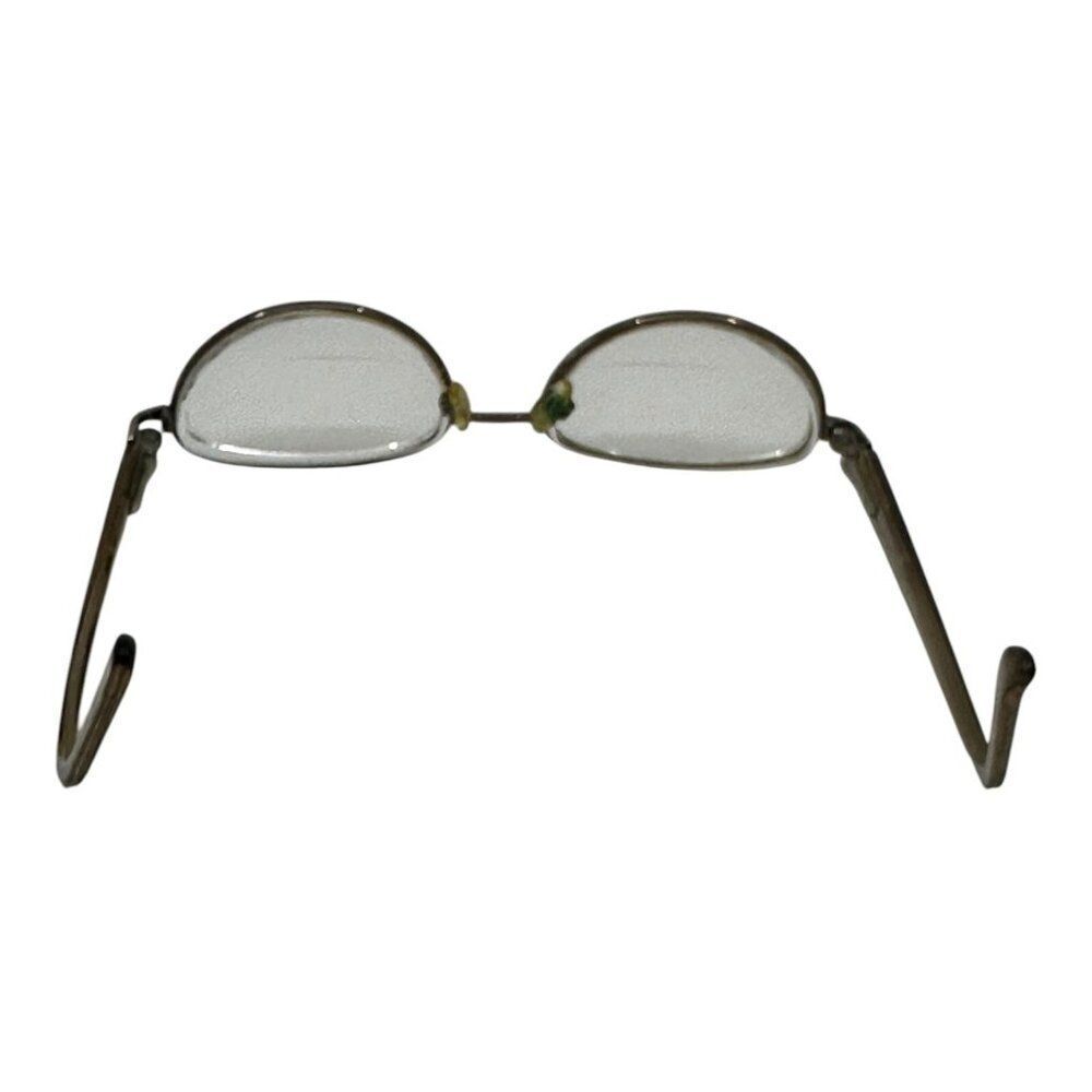 Oval Brown Frame Reading Eyeglasses Vintage Oval  Spectacles AS/IS - Picture 6 of 12